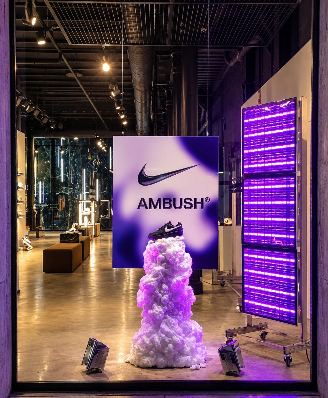 Espacio retail Nike Ambush — SVD para Nike × Ambush, Barcelona
