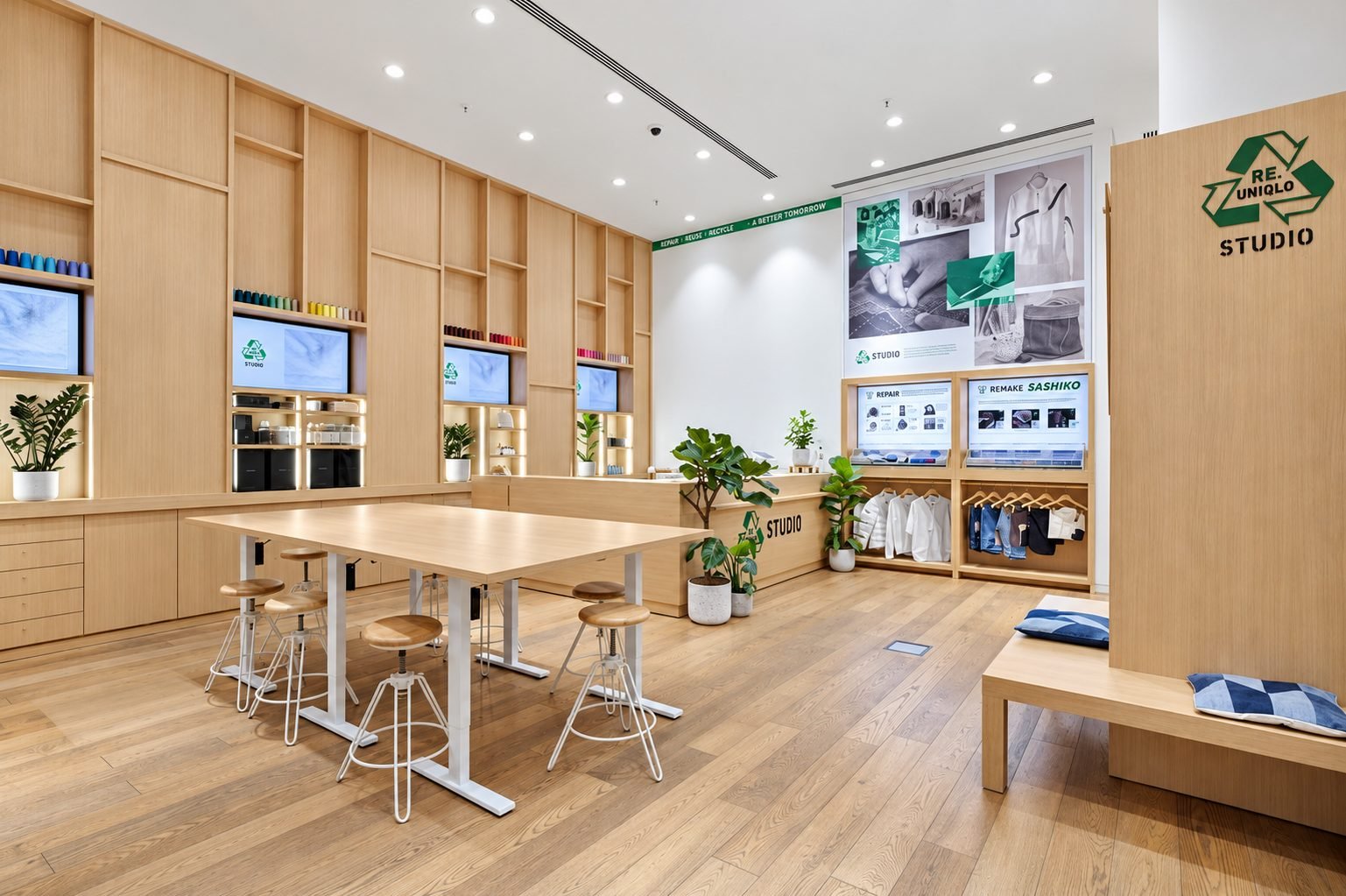 Espacio retail Re-Uniqlo para Uniqlo, Berlín