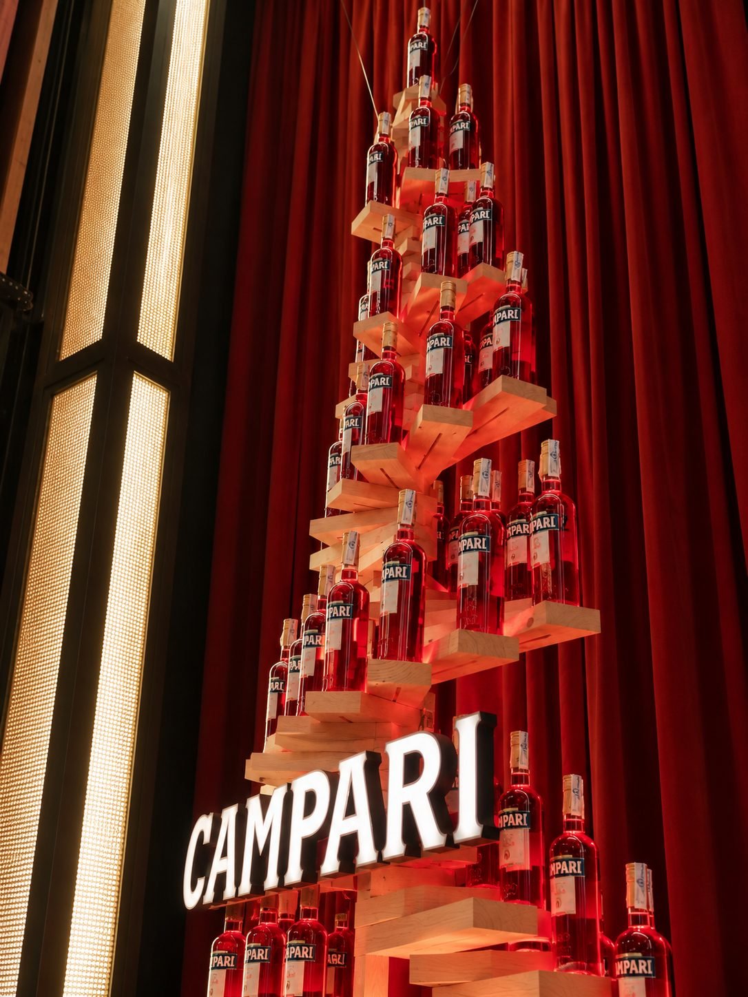 Instalación Xmas Campari para Campari, Barcelona